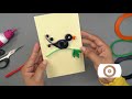 Make Easy Quilled bird - DIY Paper Art & Crafts