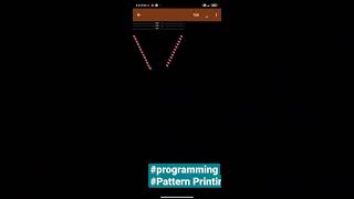 💝 Pattern Printing Using #coding #programming #java #python #c