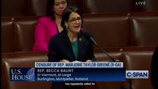 October 26, 2023: Rep. Becca Balint moves to censure Marjorie Taylor Greene