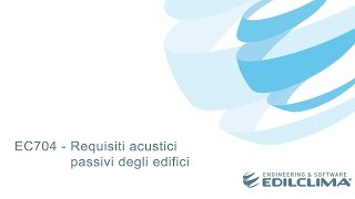 EC704 - Requisiti acustici passivi degli edifici