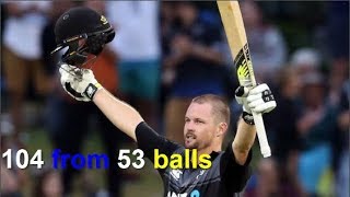 Colin Munro becomes first man to score three T20 international century