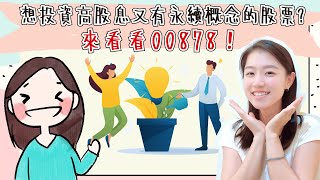 想投資高股息又有永續概念的股票?看看00878吧！