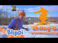 Blippi Learns How to Snowboard at Mountain Creek Resort - Winter Activities For Kids