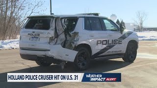 Holland Police cruiser hit on US 31