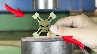 Experiment Crushing 5 Fidget Spinner Toys Fused In 1 | The Crusher