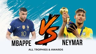 Kylian Mbappe Vs Neymar Jr All Awards & Trophies