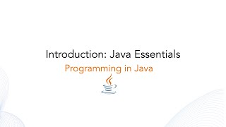 Introduction: Java Essentials