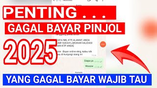 Penting.... Buat teman teman yang gagal bayar pinjol di tahun 2025 ||  Galbay pinjol