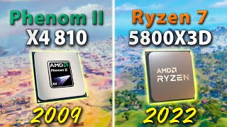 AMD Phenom II X4 810 vs Ryzen 7 5800X3D - 13 Years Difference