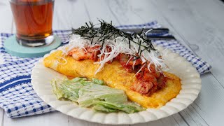 Omelet with BUTAKIMU (pork with kimchi)