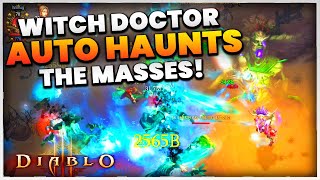 Diablo 3 AUTO HAUNT Jade Harvester Witch Doctor T16 Farm Build Season 27 PTR! (SO SCARY)