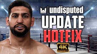 Another Undisputed Update Hotfix + Crazy Fun Amir Khan Fights!