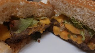 | How to make your own double Cheeseburger HOMEMADE | 如何自制双层芝士汉堡 |