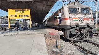 16346 TVC LTT NETRAVATI EXPRESS DEPARTING FROM THANE STATION | HEADING TOWARDS IT'S DESTINATION