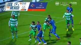 Gol de Alexis Peña | Santos 2-1 Necaxa |  Liga BBVA MX - Apertura 2022 - Jornada 13