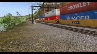 Trainz: A New Era - BNSF #7915 EB Intermodal (at Hinton Sub)