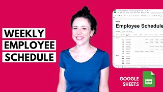 Google Sheets Weekly Employee Schedule Template ► Free Download