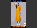 cheapest woman kurti under 350 rs only sagar fashion club women rayon a line solid mustard short