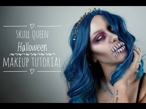 Skull Queen Halloween Makeup Tutorial Youtube