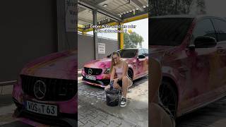 Lieber auto waschen oder auto abtrocknen?😉 | #ichtina #carwash #amg #c63s #passau #autowäsche