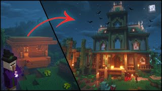 Transforming a Witch Hut | Swamp Biome Minecraft Timelapse
