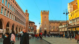 Wonderful Ferrara Italy  - 4k Virtual Walking Tour around the City - Travel Guide. #68