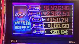 QUICK HITS WILD BLUE. #SLOTS #LASVEGAS # JACKPOTS # Goldcoast Casino. Did I Hit The QUICK Hits$$$$$.