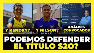 Análisis de la Convocatoria de Ecuador para el Sudamericano Sub20 🇪🇨