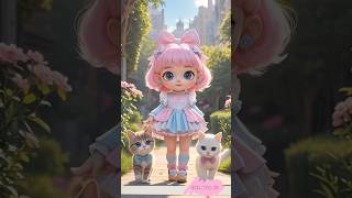 Dreamland Stroll: A Magical Adventure with Pink Baby and Her Furry Friends #shortsviral #shorts