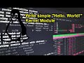 Make your first Hello, World! Kernel Module. Step By Step