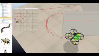 Quadcopter BUG2 (Vrep + ROS)