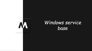 Python : Creating a base for Windows Service