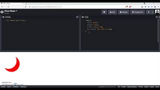 Moon Shape Using CSS Walkthrough