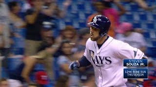 TEX@TB: Souza Jr. hammers a solo homer to left field