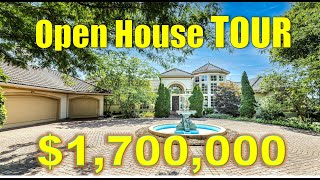 TOUR of this Magnificent Luxury Home! $1,700,000. Open House Tour.  Kansas City area in Olathe, KS.