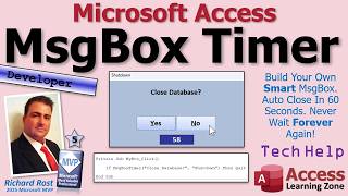 How To Create A Countdown Message Box In Microsoft Access - MsgBox with Timer