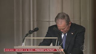 Emotional Goodbye: George W. Bush Eulogizes His Father, George H.W. Bush