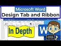 The Microsoft Word Design Tab and Ribbon in Depth