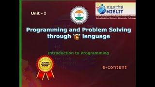 PPS 1 Introduction to Programming