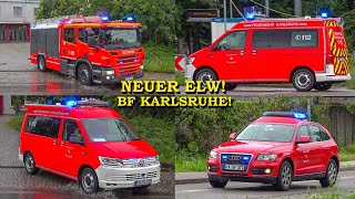 [Neuer Einsatzleitwagen der Feuerwehr Karlsruhe] - Erste Einsatzfahrten zu mehreren Einsätzen -