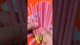 Opening Pocky Strawberry 🍓 Sticks  #shorts #asmr #youtubeshorts #openingsnacks