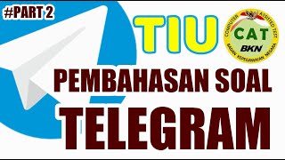 BAHAS SOAL TIU CPNS DI TELEGRAM PING LIE