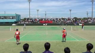 '16 東日本大学対抗ソフトテニス競技大会　男子　準決勝　1-3