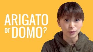 Ask a Japanese Teacher! What's the difference between ARIGATO and DOMO??