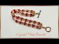 Easy Crystal Plaid Bracelet Tutorial