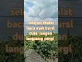 bacalah ayat kursi selepas shalat #ustadirfanrizkihaas #motivasi