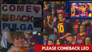 Barcelona fans reactions after showing Messi's video in camp now