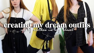 creating my ~dream~ outfits using clothes in my closet