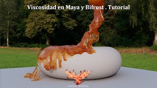 Viscosidad en Maya con Bifrost/ Viscosity in maya with Bifrost.