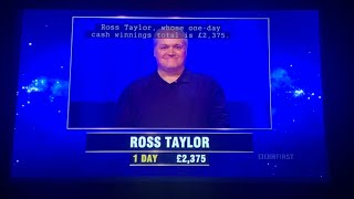 Jeopardy UK, intro \u0026 Daily Double - Ross Taylor Day 2 (1/11/24)